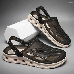 Chaussures décontractées bouchées foncées pour hommes, tongs d'été, pantoufles, baskets, taille 38, sandales à pieds larges, sport Tenks Fitness Luxe YDX1