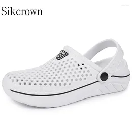 Zapatos informales Corbas Eva para hombres Mujeres Sandalias de playa de verano Damas Slip Flis Flip Flip Flip Tamaño de jardín blanco Pink White45