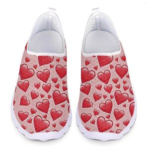Zapatos casuales Color Patrón de corazón de verano