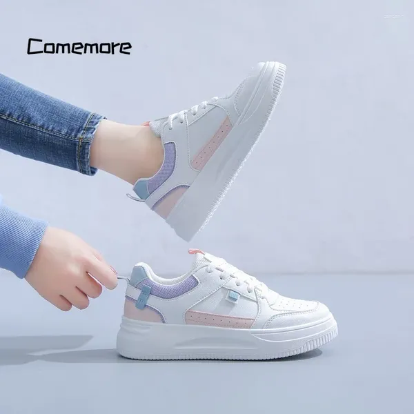 Zapatos casuales Comemore White Running Summer Mesh Sneaker Shoe Shoe Tennis Femenino Femenina Femenina Femenina Plataforma Deportes