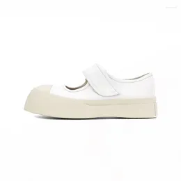 Zapatos informales Comfy Women Flat Leisure Color mixto Hook and Loop Zapatos para Mujer Femme de verano de fondo grueso