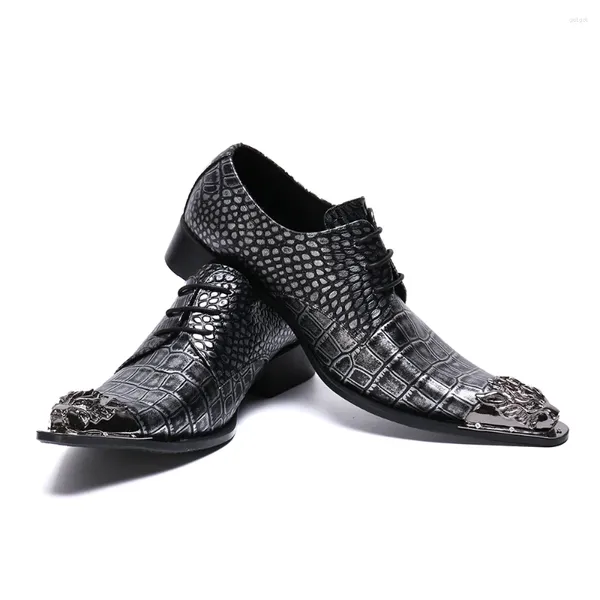 Zapatos casuales Man Cool Party Brogue Patente Tallado Tallado Tallado Oxfords Oxfords redondos Toe Luxury Wing Tip Flat