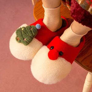Chaussures décontractées en coton pour femmes, pantoufles d'hiver en coton avec chat mignon, sensation de peluche, amoureux de la chaleur de la maison