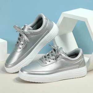 Casual schoenen koppels lederen bord vrouwen mode dik opgeloste veter sneakers vrouwelijk buiten comfortabel platformschoenen