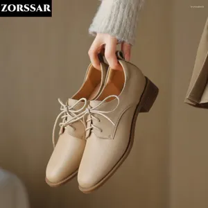 Chaussures décontractées en cuir vache en cuir d'été femmes mocassins doux toe pointu toe dames chaussures appartements femelles oxford