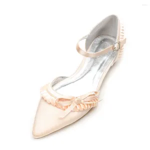 Chaussures décontractées créatifsugar dame robe de soirée en satin de mariée de mariage nuple