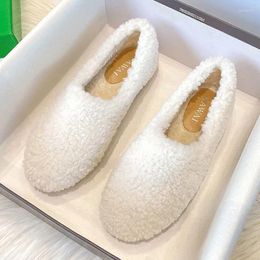 Chaussures décontractées CXS 2024 Designer Luxury Lambool Swool Winter Coton Femmes Locs Chaussade en peluche confort