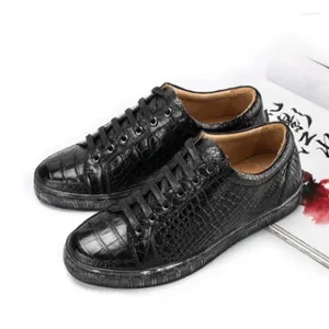 Casual schoenen dae gecontracteerde vrijetijdsmode mode ademende zakenmensen waar krokodil leer mannelijk getij