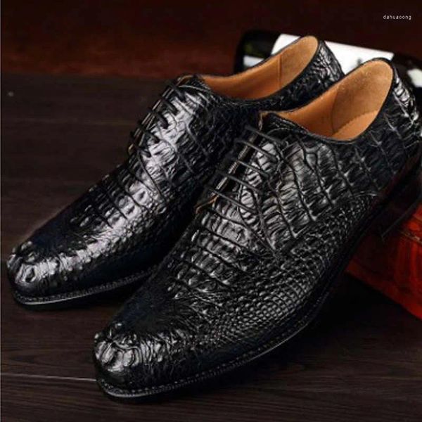 Chaussures décontractées Dae Crocodile Male Business A Suit the Skull Leather Men