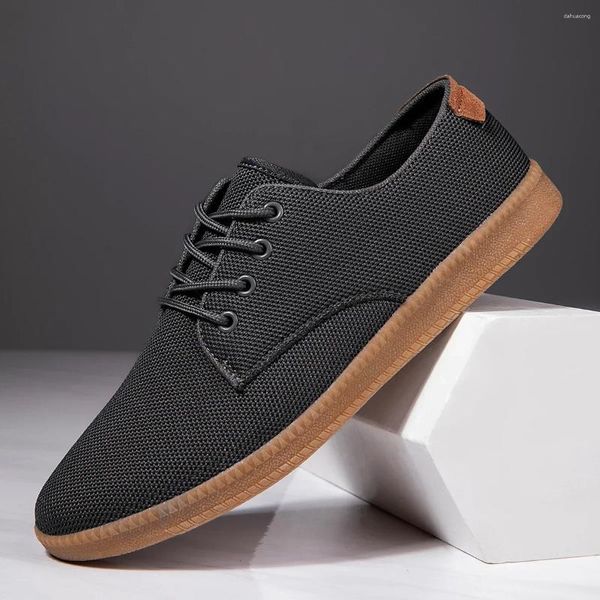 Zapatos informales Damyuan para hombre, zapatillas cómodas para correr de talla grande, antideslizantes, anchas, descalzas, calzado de malla transpirable ultraligero