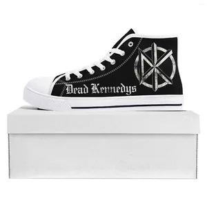 Casual schoenen Dead Rock Band Kennedys Hoge topkwaliteit Sneakers Mens Dames Tiener Canvas Sneaker Couple Custom Shoe White