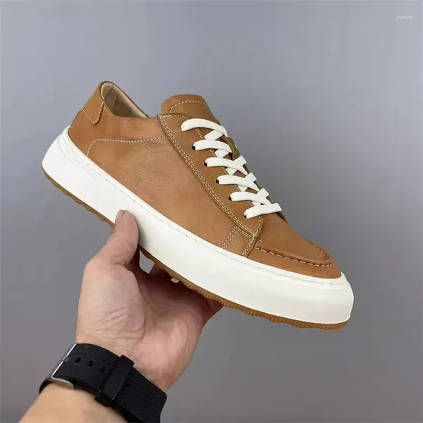 Chaussures décontractées Design Greil Leather Men Sneakers Fashion Travail Mocasins Youth Flats Breathable Male 5A