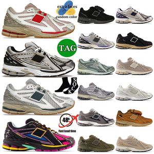 Chaussures de sport Designer Athletic Hommes Femmes 1906r Protection Pack Reflection Noir Argent Métallisé Neon Nights Chaussures de sport Baskets N1906 Chaussures de course Dhgate