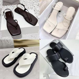 De rij ontwerper slippers sandalen vrouwen zwart witte slippers damesglipper platte platformglaasjes stof sandaal rubber mode zomer casual