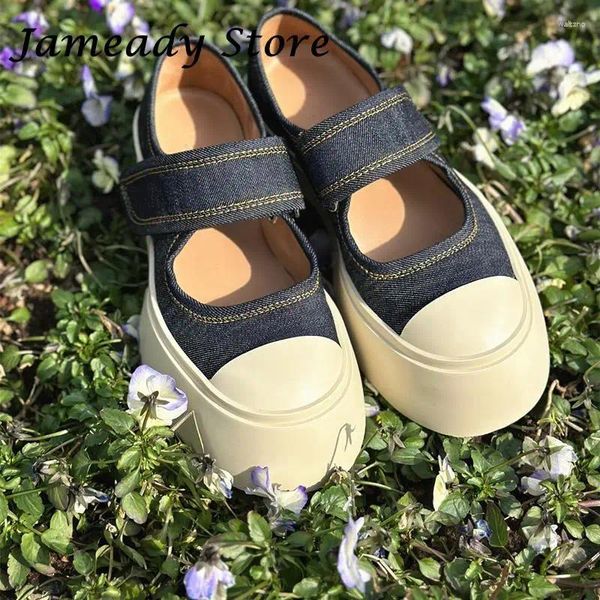 Zapatos informales, zapatillas de marca de diseñador, moda para mujer, suela gruesa, plataforma, tacón plano, lona, zapatillas con gancho creciente, todo combina con todo