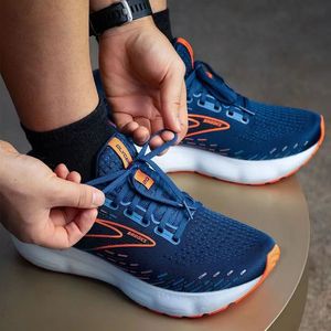 Casual schoenen Designer Brooks lanceert 9 hardloopschoenen mannen voor vrouwen Ghost Hyperion Tempo Triple Black Wit Gray Geel Oranje Trainers Glycerine Cascadia Maat 36-46