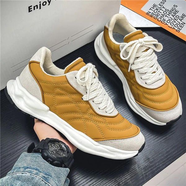 Zapatos informales de diseñador para hombre, zapatillas de deporte con plataforma, zapatillas de moda para estudiantes con cordones, Tenis masculinos vulcanizados de invierno