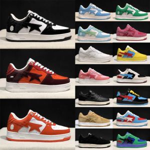 Chaussures décontractées Designer Sta Casual Chaussures Sk8 Low Patent Cuir Shark Noir Blanc Bleu Rose Gris Orange Abc Camo Outdoor Hommes Femmes Sports Baskets Baskets