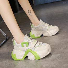 Casual Shoes Designer Femme's Sneakers 2024 Korean Fashion Plateforme Automne Breathable Sport Tenis de Luxo Feminino