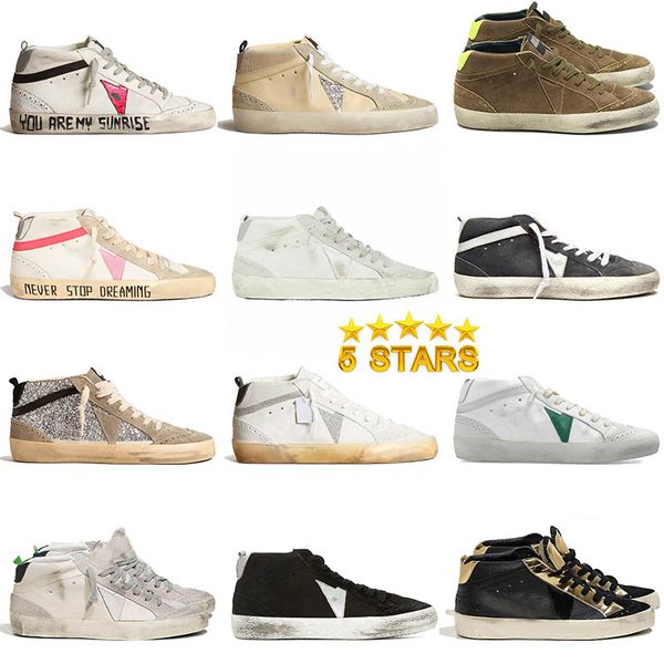 Chaussures décontractées Chaussure sale Chaussures de sport pour femmes de marque italienne Baskets Chaussures Baskets de créateur Super Star Classic Do-Old Snake Skin Talon Daim Citp taille 36-46