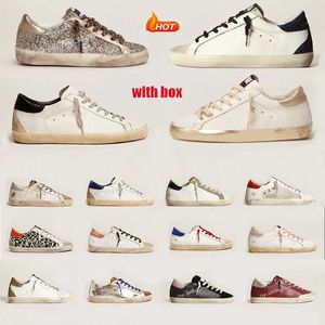 Chaussures décontractées Chaussures sales Baskets Chaussures Designer Baskets Goldenity Super Gooseity Star Classic Do-Old Snake Skin Talon Daim Citp taille 35-45