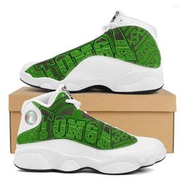 Casual schoenen Drop Tonga Polynesian Samoa Tribal Style Green Running Custom Ball Sports Team Heren basketbal