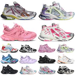 Gratis verzending Casual schoenen Dsignr schoenen graffiti track runnr 7.0 7.5 track trainrs vintag tnnis schoenen vrouw man snakrs platform chaussur opa ancin daddy schoenen