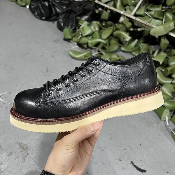 Chaussures décontractées Style européen hommes véritable cuir de vache vert noir créateur de mode luxe impression rue plat pour hommes