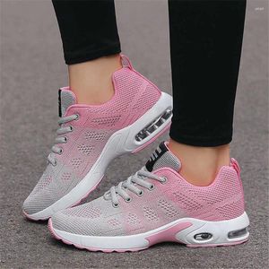 Chaussures décontractées en tricot pour hommes, très grandes tailles, baskets roses, de course, de Sport, blanches, de Luxe, de confort, à usage spécial, livraison directe, YDX2