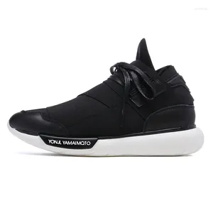 Chaussures décontractées mode baskets en cuir foncé sombre unisexe spel-in Sports Sports Man