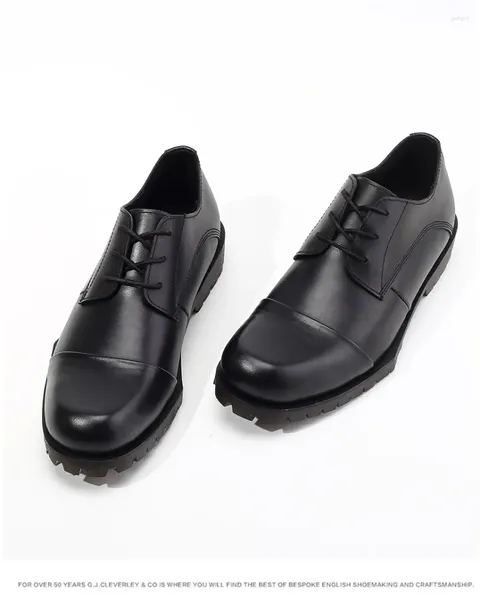 Chaussures décontractées Mode hommes mocassins en cuir bureau affaires à lacets chaussure noire de haute qualité sangle unique moine