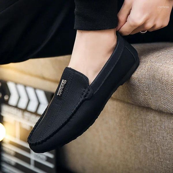 Zapatos casuales de moda hombres de primavera/verano hombre para hombres bajos slip-on impulso mocasines de mocasines modernos