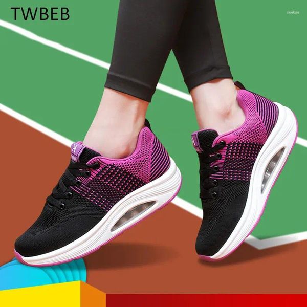 Chaussures décontractées baskets de mode Femmes Mesh respirant plat Anti-slip femme sneaker entraîneur extérieur Femme Zapatos de Mujer Sport Shoe