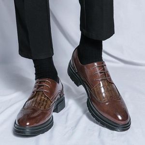 Chaussures décontractées Tendances de mode masculine Lace-Up Oxford Office Social Office négociation