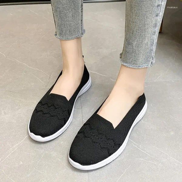 Zapatos casuales de moda Mujeres deportivas SUMBRAS SUGLAS SEÑORAS Slipes transpirables en mocasines zapatos para caminar mujer zapatillas Zapatillas Mujer