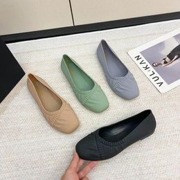 Zapatos informales de moda sandalias planas para mujeres PVC PVC CUT BOGO TALLA FRABAJO COMIDO SOMBRA SOLADA SOLADA