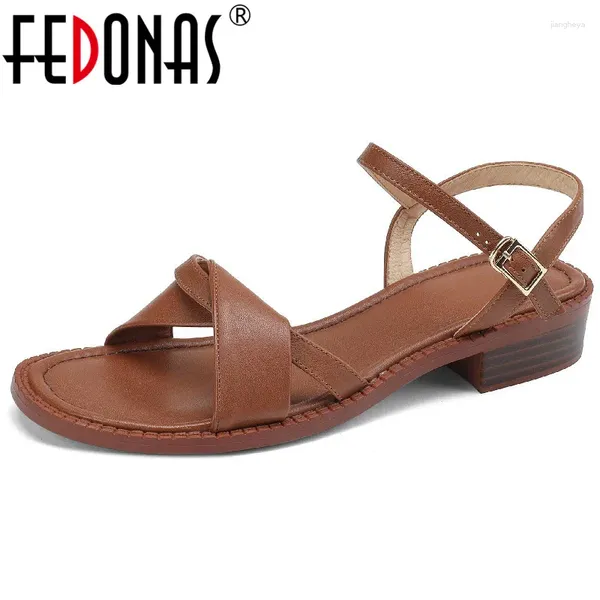 Chaussures décontractées Fedonas Femmes de base Sandales Spring été Fashion Arrivée
