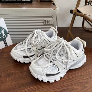 Casual Schoenen Vrouwelijke Mannelijke Vader 2024 Volwassen Platform Trainers Stijlvolle Chunky Sneakers Voor Vrouwen Mannen Witte Sport Dikke Zool Schoeisel