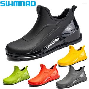 Casual schoenen vissen waterdichte regenlaarzen heren buiten sportwagen wassen werk slijtage-resistente rubber anti slip lichtgewicht