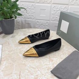 Chaussures décontractées créatrice de mode plate Femmes Real Leather pointues Slip-On Brand Dames Patchwork Outdoor Comfort Mood