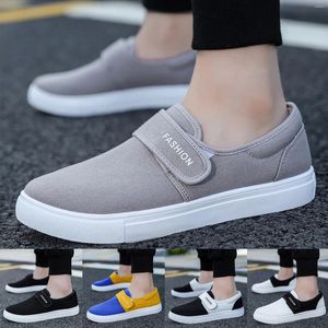 Casual schoenen voor mannen mode platte canvas zomer sneakers licht student comfortabele loafers tennisschoen chaussure homme homme