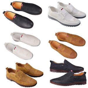 Chaussures décontractées pour le printemps masculin Nouvelle tendance en ligne polyvalente Chaussures en ligne pour les chaussures en cuir en cuir respirant antidérapantes pour hommes Man 40