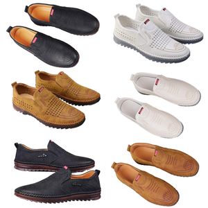 Chaussures décontractées pour hommes printemps nouvelle tendance chaussures en ligne polyvalentes pour hommes anti-dérapant semelle souple chaussures en cuir respirant homme 43
