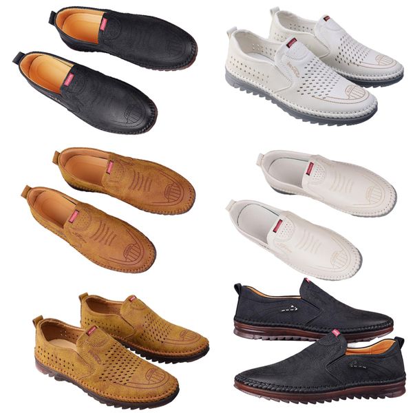 Chaussures décontractées pour hommes printemps nouvelle tendance chaussures en ligne polyvalentes pour hommes anti-dérapant semelle souple chaussures en cuir respirant homme 39