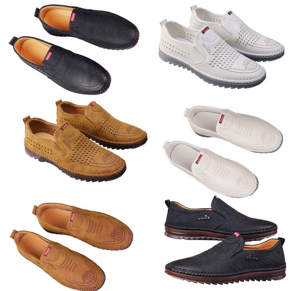 Chaussures décontractées pour hommes printemps nouvelle tendance chaussures en ligne polyvalentes pour hommes anti-dérapant semelle souple chaussures en cuir respirant homme 42