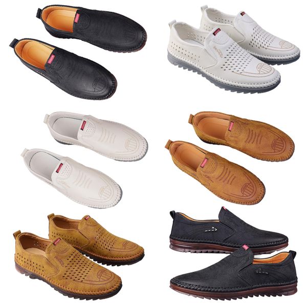 Chaussures décontractées pour hommes printemps nouvelle tendance chaussures en ligne polyvalentes pour hommes anti-dérapant semelle souple chaussures en cuir respirant 41