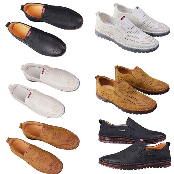 Chaussures décontractées pour hommes printemps nouvelle tendance chaussures en ligne polyvalentes pour hommes anti-dérapant semelle souple chaussures en cuir respirant homme 41