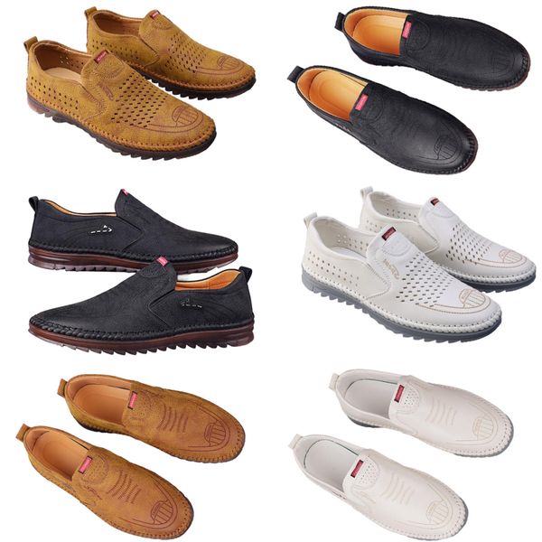 Chaussures décontractées pour hommes printemps nouvelle tendance chaussures en ligne polyvalentes pour hommes anti-dérapant semelle souple chaussures en cuir respirant bon 42