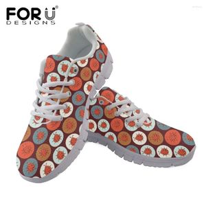 Chaussures décontractées Forudesignens Fashion Sneakers For Women Cartoon Match Beetle Match Flats Lace Up Ladies Lightweight Air Mesh Footwear Mujer