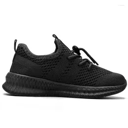 Zapatos informales para niños FuJeak For Boys Beatable Sneaker Mesh Kids School Black 6-12 años Sport Running Togging Shoe